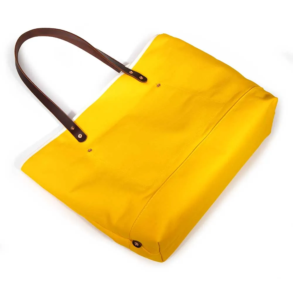 All Day Canvas Bucket Tote Solar Yellow