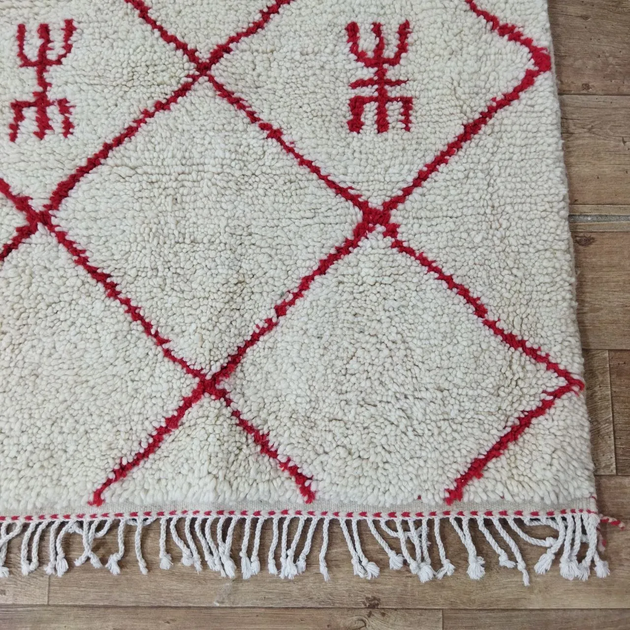 Authentic Moroccan rug Style Beni Ouarain rug 6x6 ft Handmade Rug Berber rug