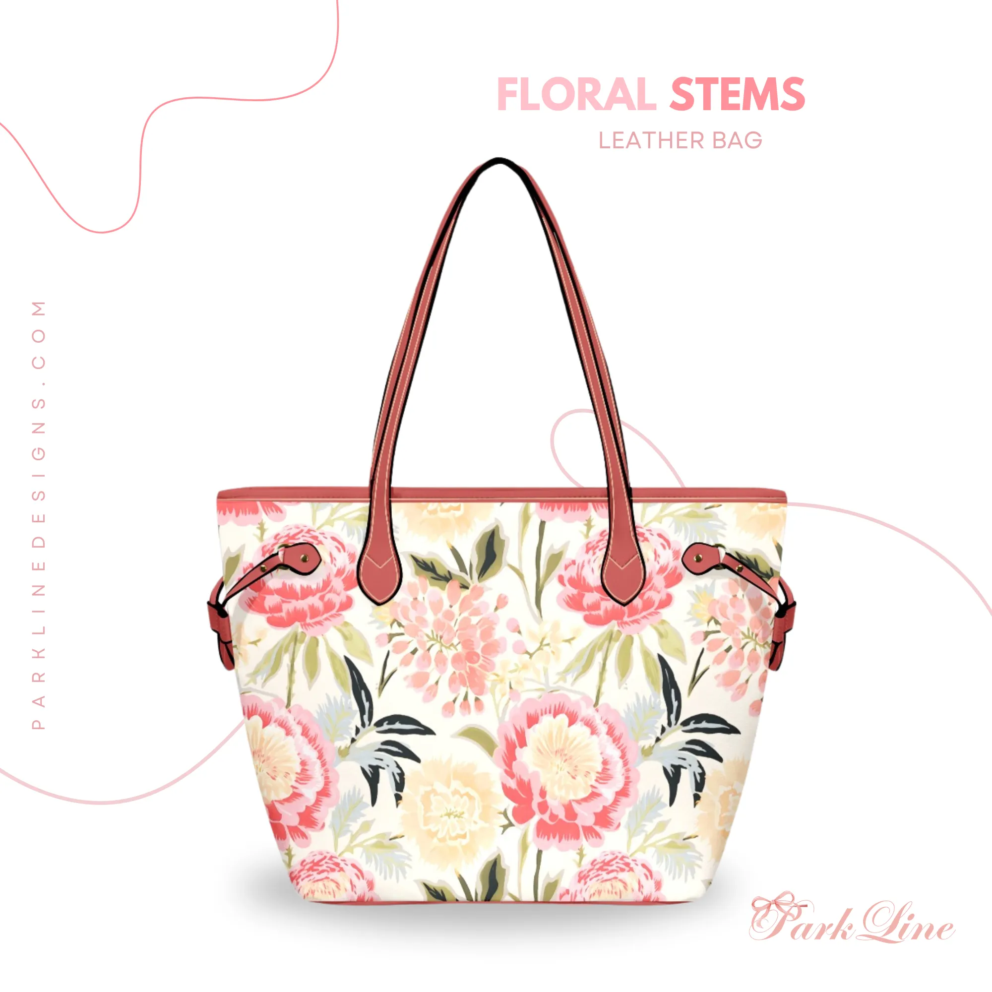 Ballet Bow Floral Leather Bag | Perfect Gift for Her | Elegant & Durable Fashion Tote