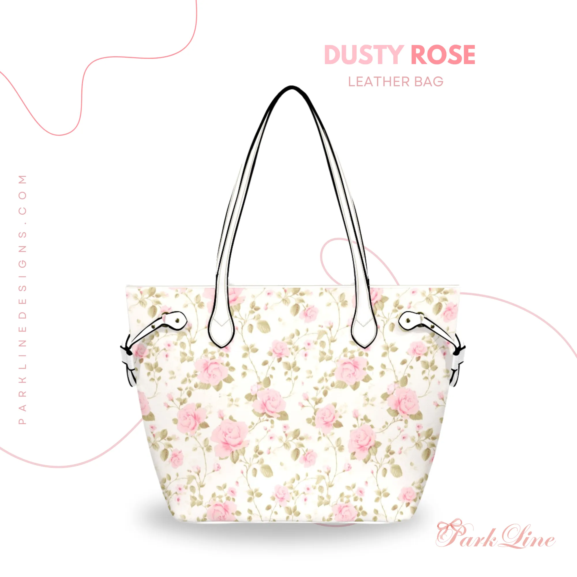 Ballet Bow Floral Leather Bag | Perfect Gift for Her | Elegant & Durable Fashion Tote