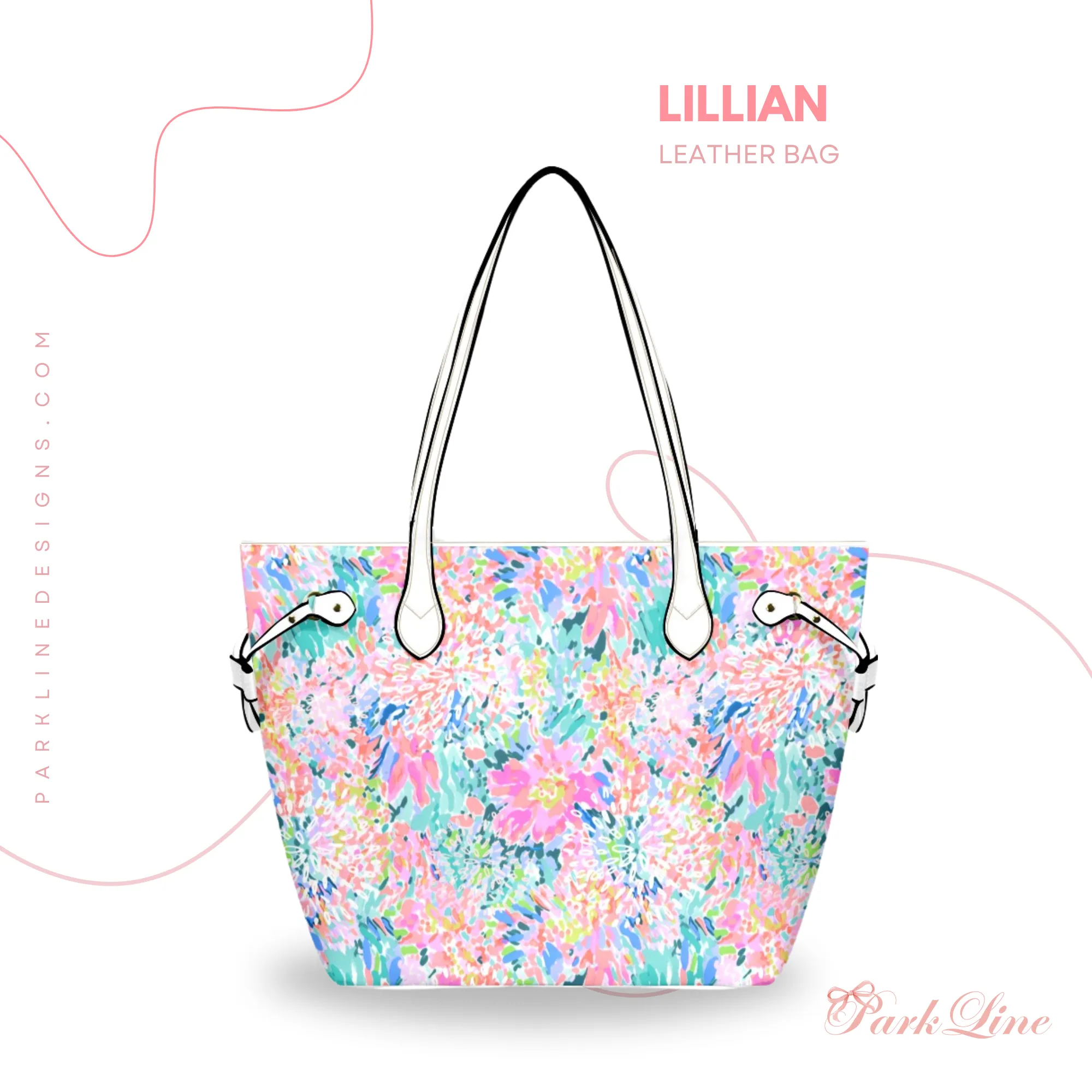 Ballet Bow Floral Leather Bag | Perfect Gift for Her | Elegant & Durable Fashion Tote