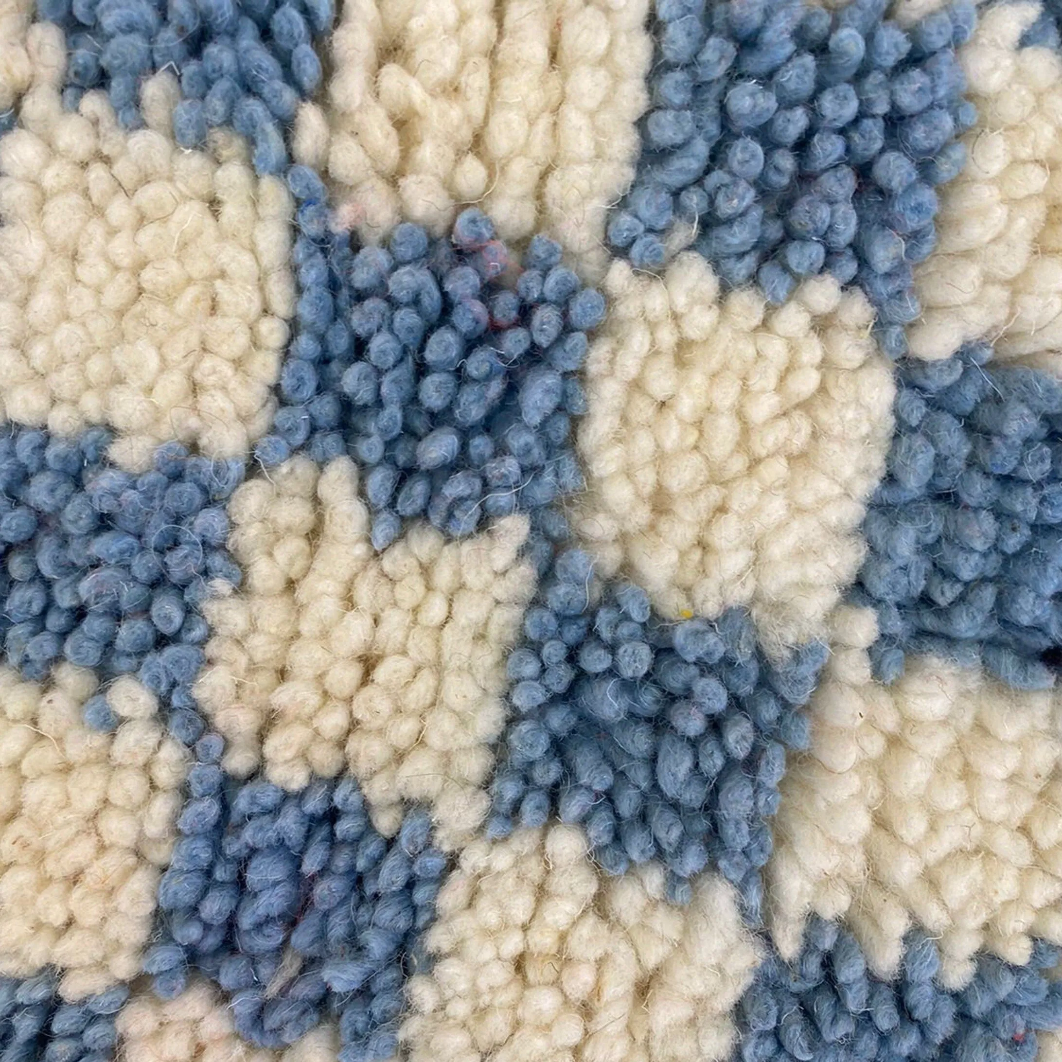 Berber Pillow Sky Blue Checkered