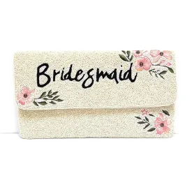 Bridesmaid Beaded Clutch Purse