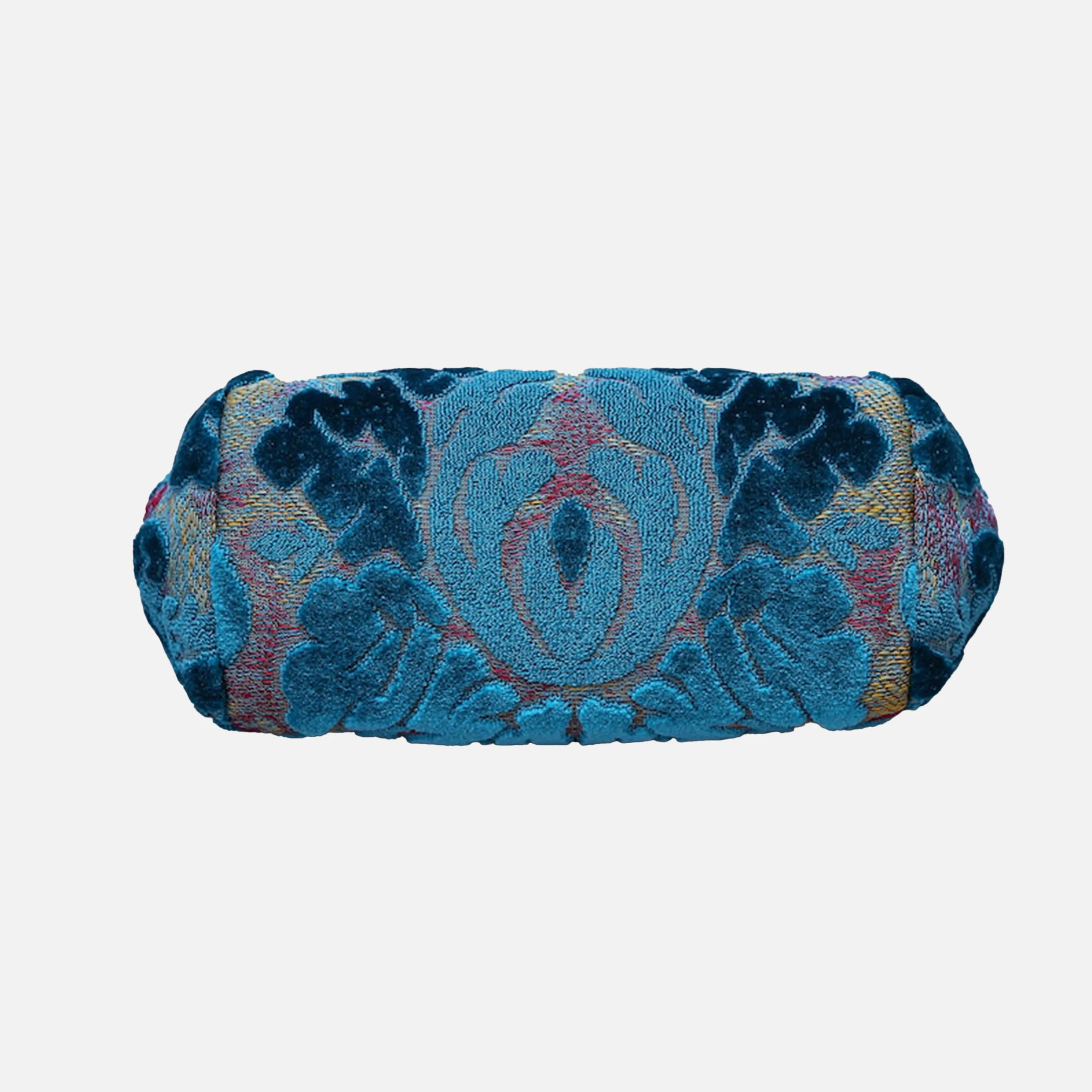 Burnout Velvet Aqua Blue Evening Bag Clutch