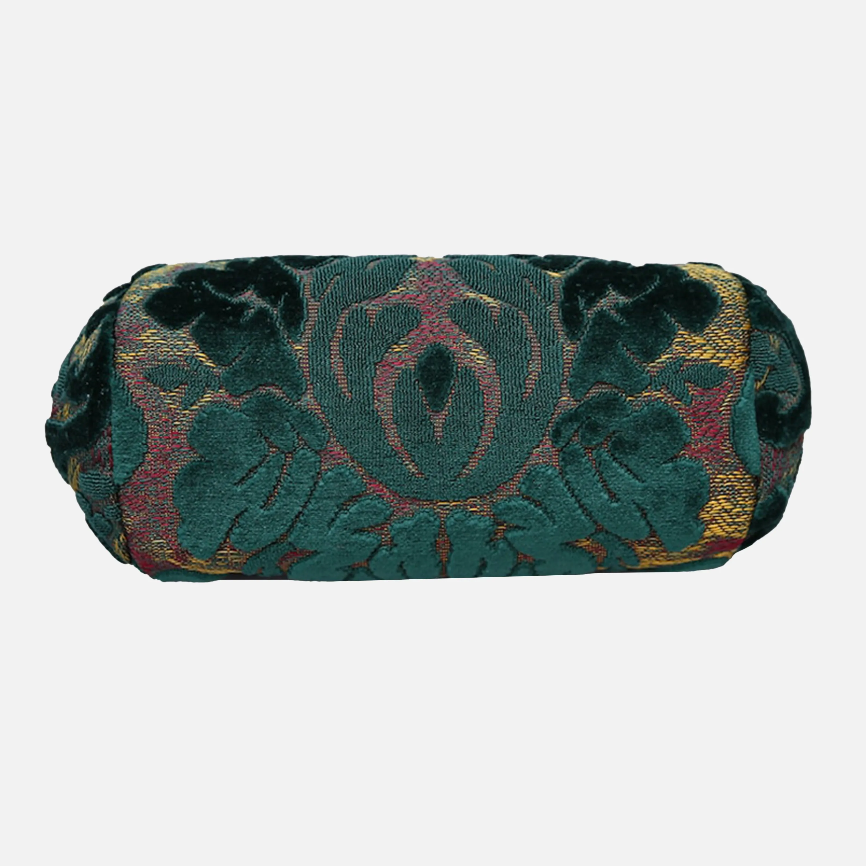 Burnout Velvet Jade Green Evening Bag Clutch