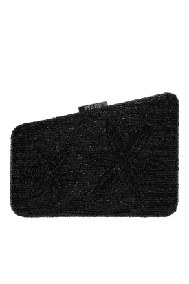 Carmella Black Starfish Beaded Clutch