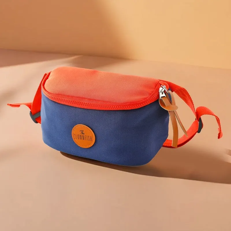 Clownfish Sling Bag - Durable Twill, Adjustable Buckle | 24X14X9cm | Orange & Blue