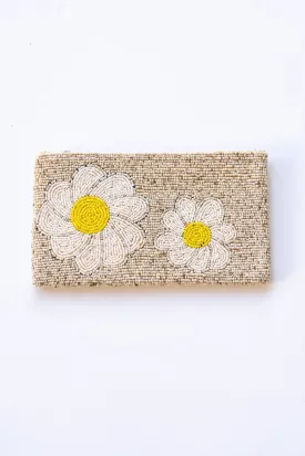 Daisy Mae Large Beaded Clutch