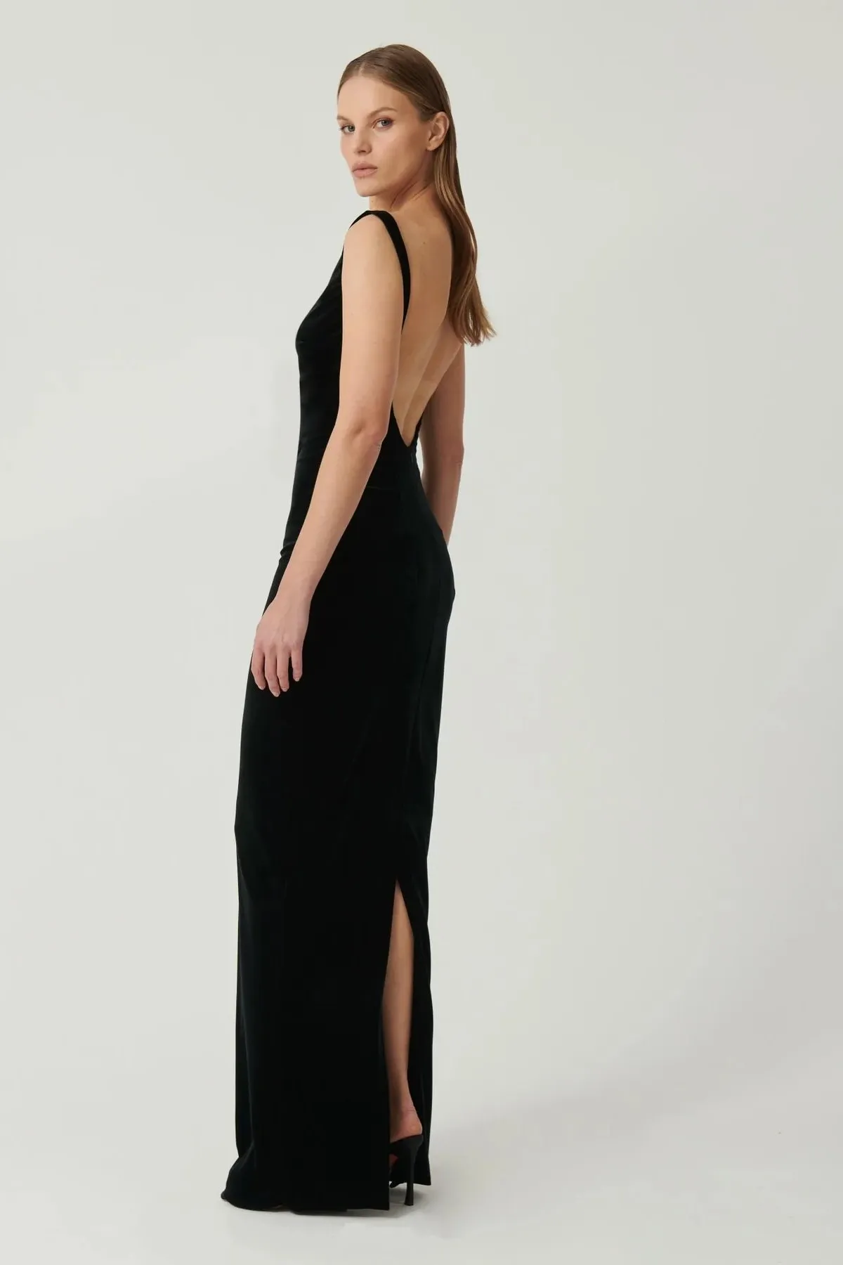 Effie Kats Verona Gown - Black Velvet