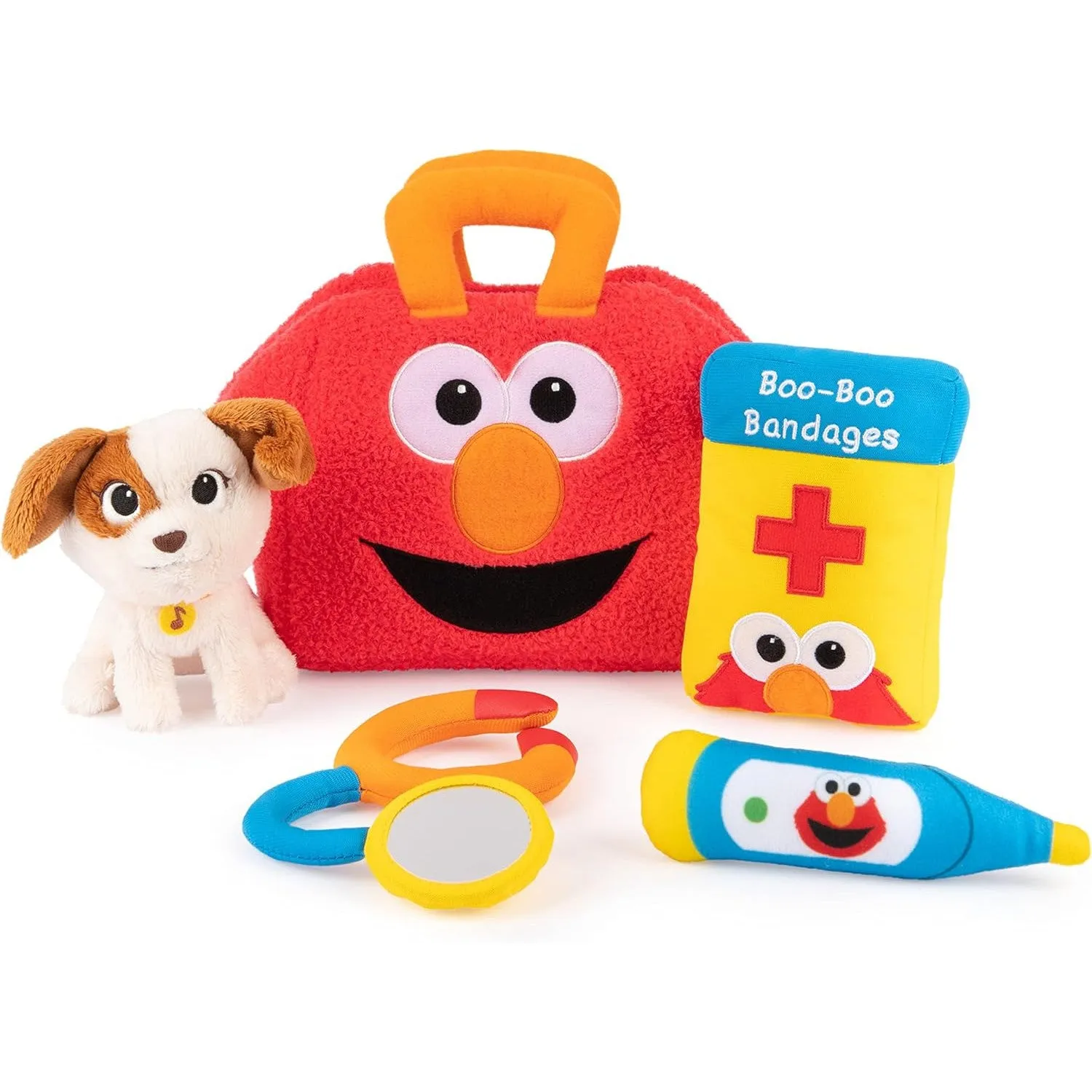 Elmo & Tango Checkup Plush Playset, 8 in