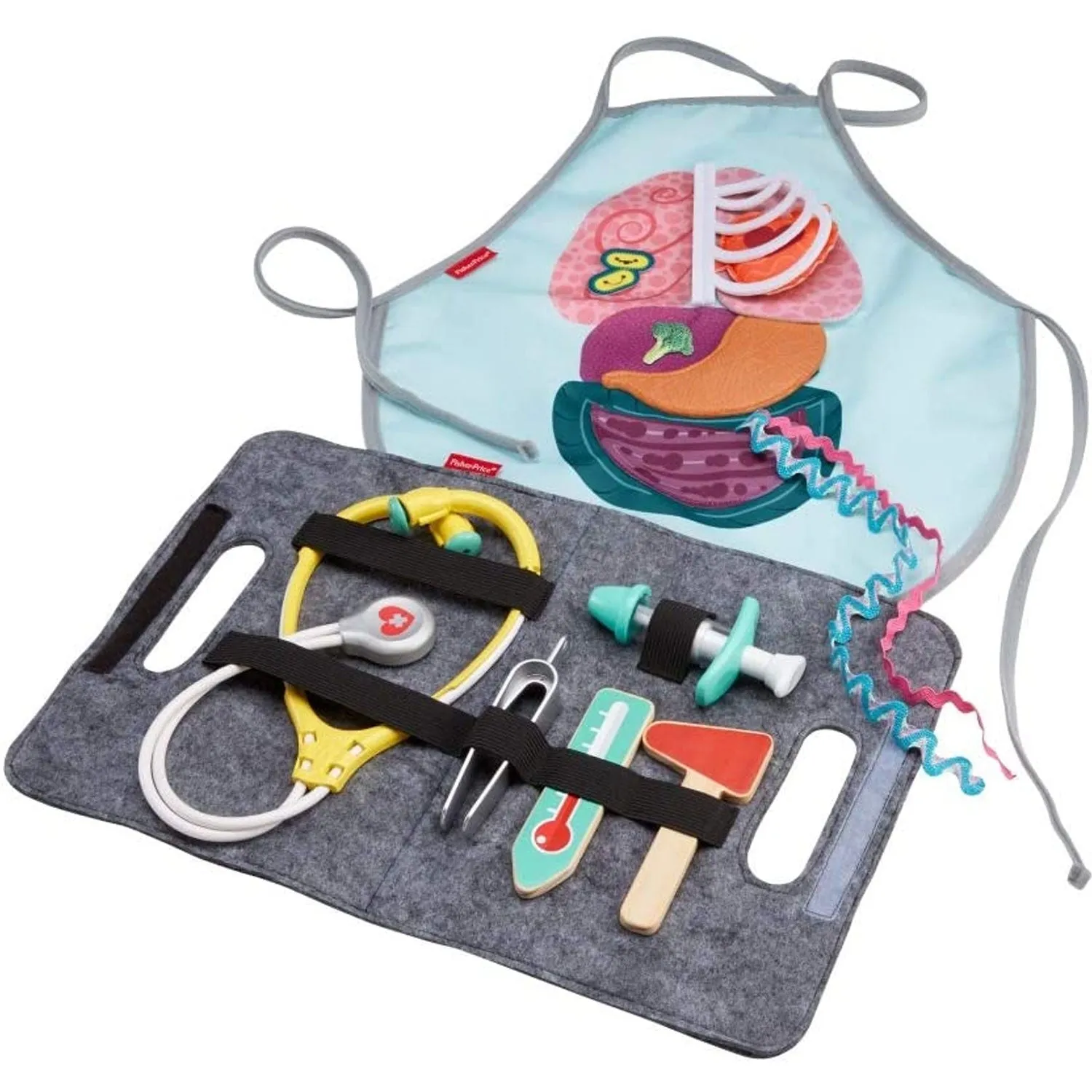 Fisher-Price Patient and Doctor Kit, 9-Piece Medical Pretend Play Gift Set, Ages 3 Years & Up