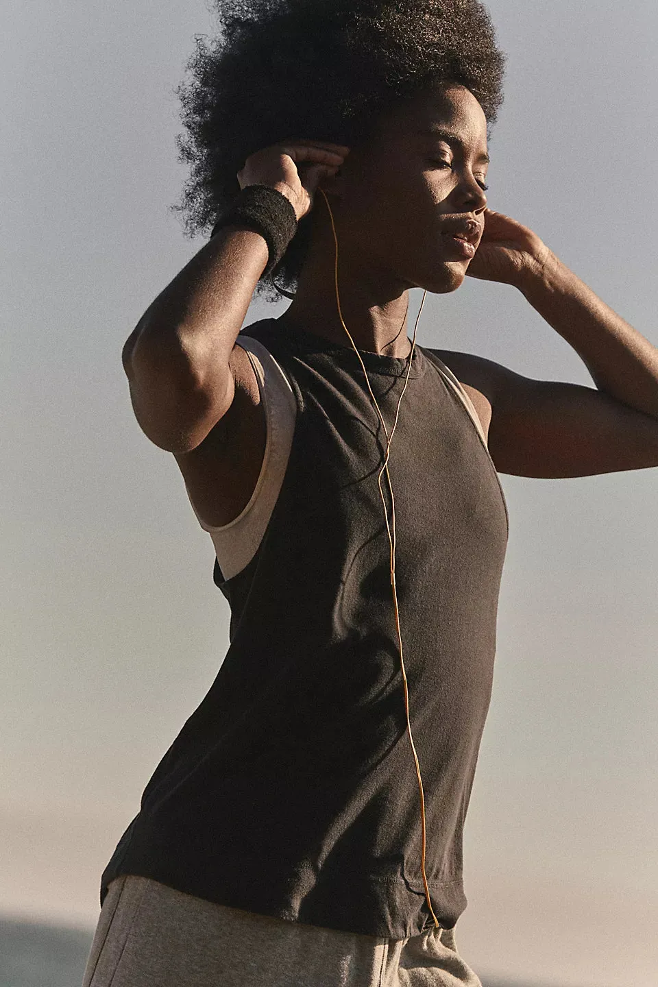 FREE PEOPLE INHALE TANK BLACK