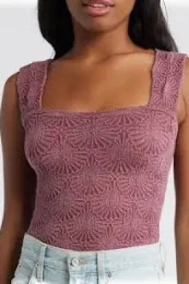 FREE PEOPLE LOVE LETTER CAMI RED PLUM NEW!