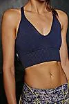 FREE PEOPLE MOVEMENT GOOD KARMA CROP TOP DEEPEST NAVY