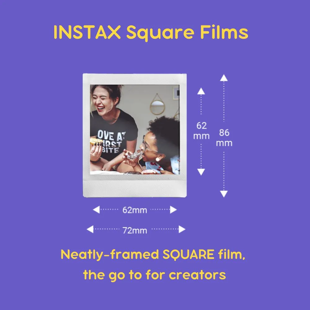 Fujifilm Instax Square Illumination 10 Sheets Film for Fujifilm Instax Square Mini Cameras