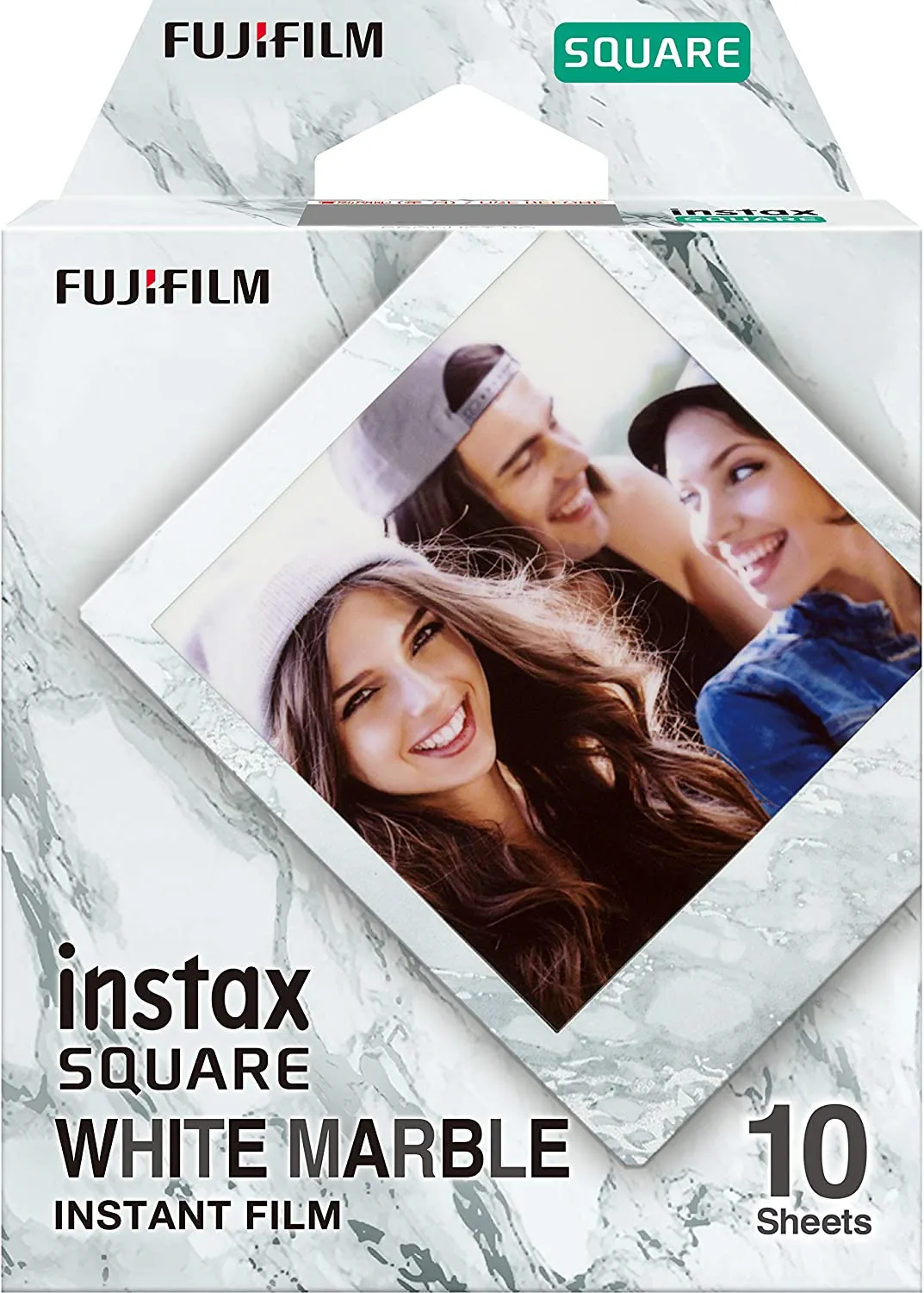 Fujifilm Instax Square White Marble Film 10 Sheets for Instax Square Instant Camera