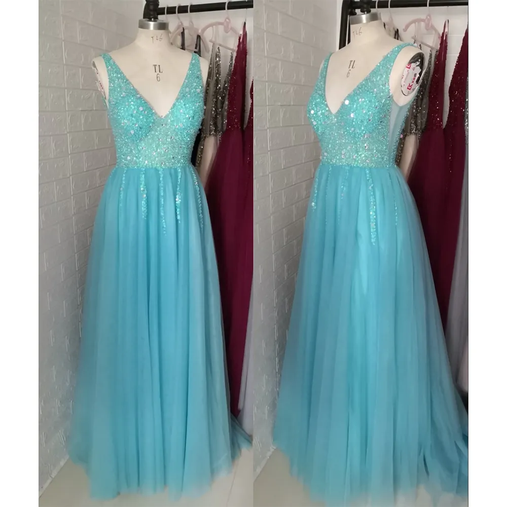 Funki Buys | Dresses | Women's Beaded  Evening Dress | Tulle