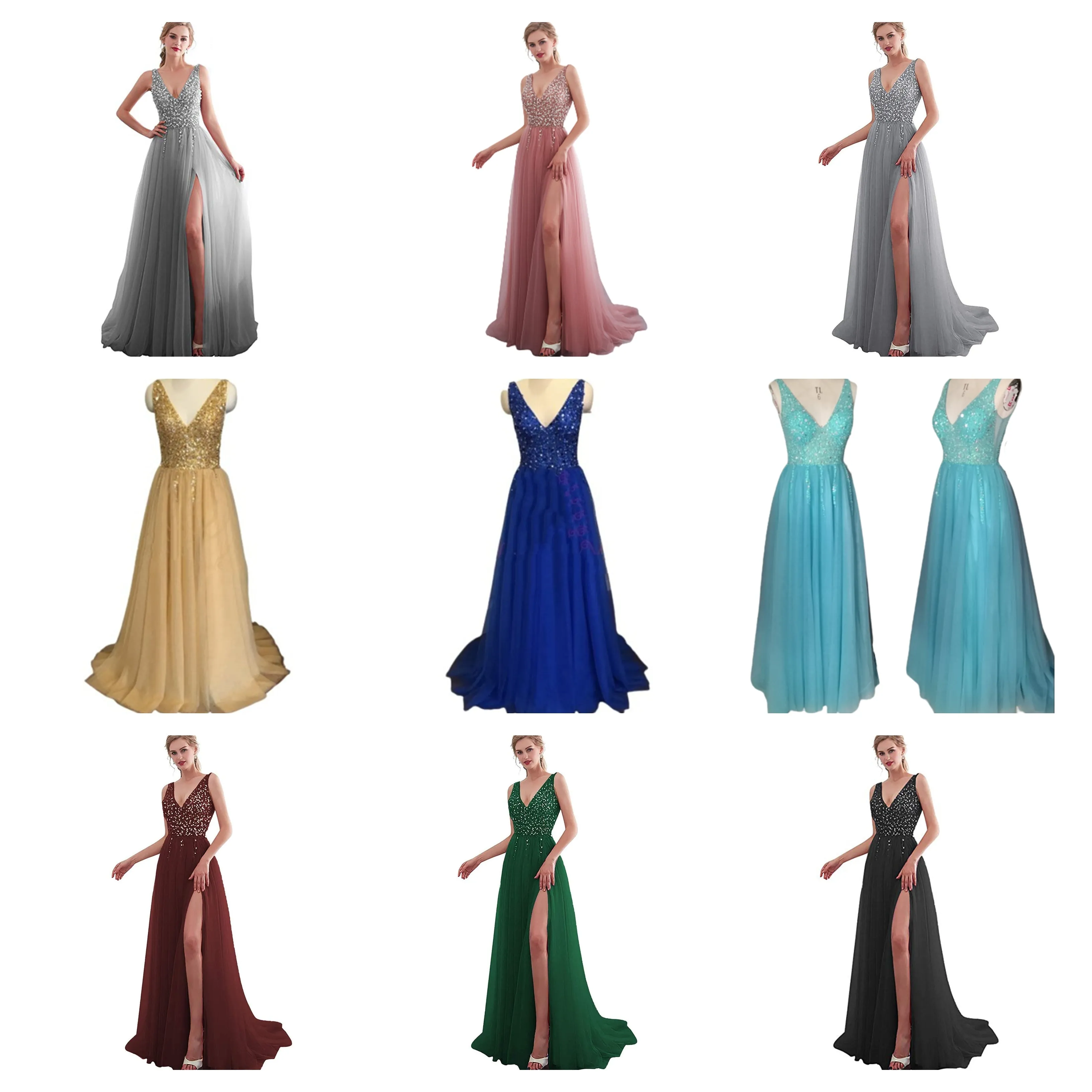 Funki Buys | Dresses | Women's Beaded  Evening Dress | Tulle