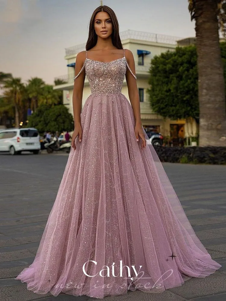 Funki Buys | Dresses | Women's Elegant Sequin Tulle Ball Gown