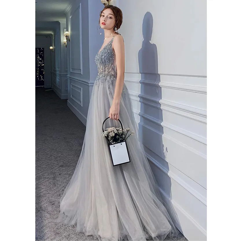 Funki Buys | Dresses | Women's Long Chiffon Tulle Prom Dress