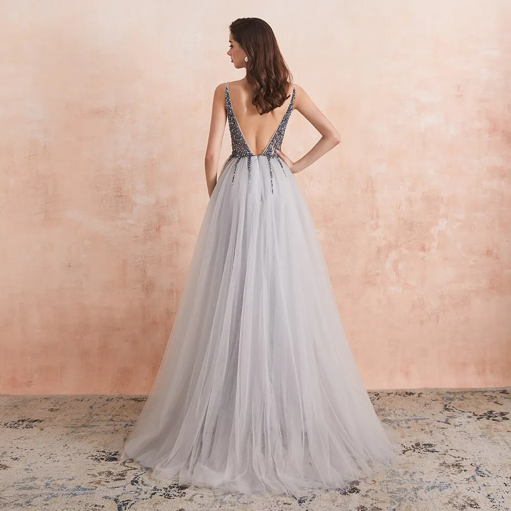 Funki Buys | Dresses | Women's Long Chiffon Tulle Prom Dress