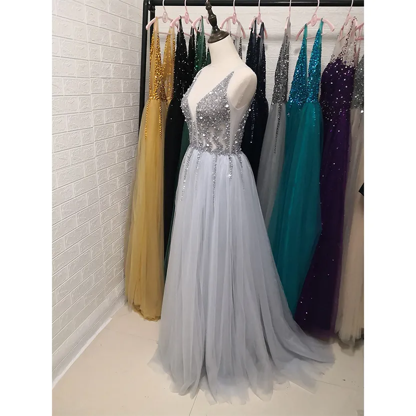 Funki Buys | Dresses | Women's Long Chiffon Tulle Prom Dress