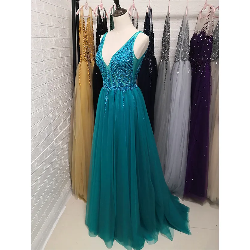 Funki Buys | Dresses | Women's Long Chiffon Tulle Prom Dress