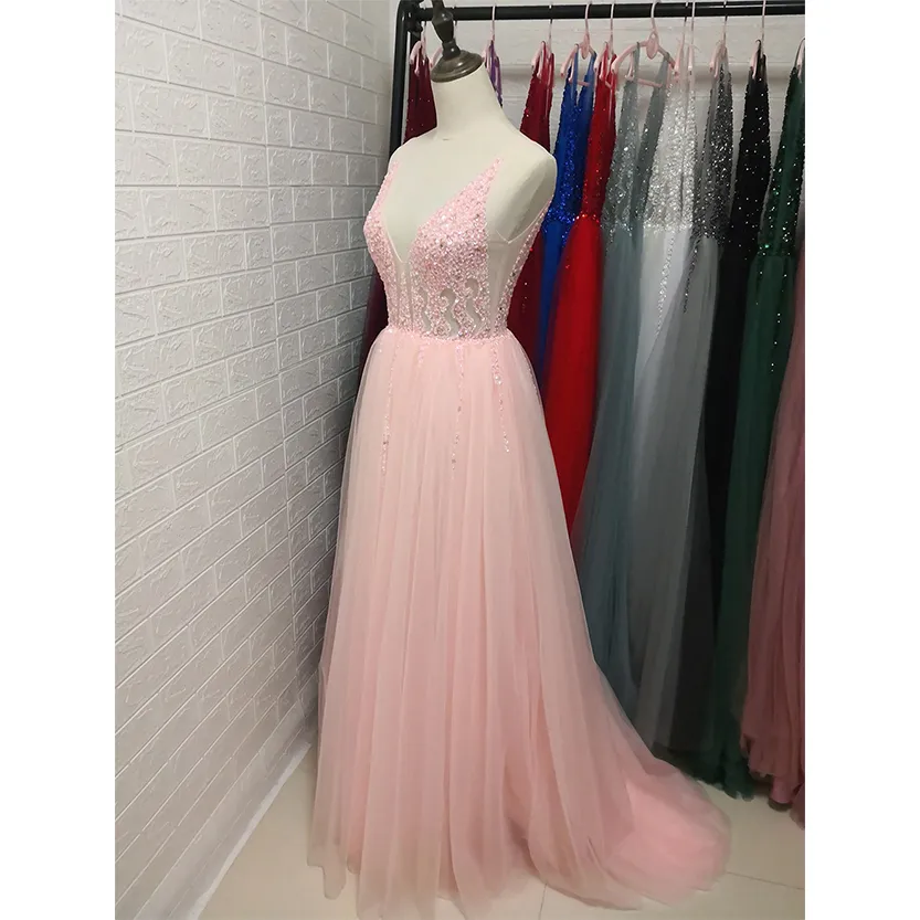 Funki Buys | Dresses | Women's Long Chiffon Tulle Prom Dress