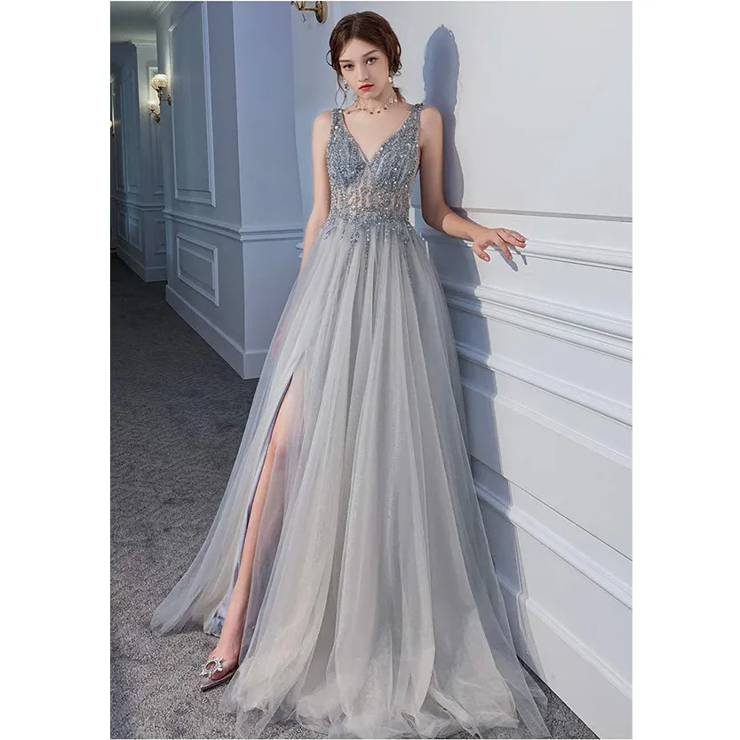 Funki Buys | Dresses | Women's Long Chiffon Tulle Prom Dress