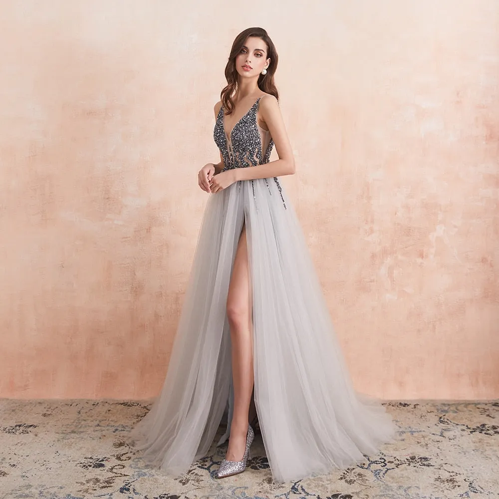 Funki Buys | Dresses | Women's Long Chiffon Tulle Prom Dress