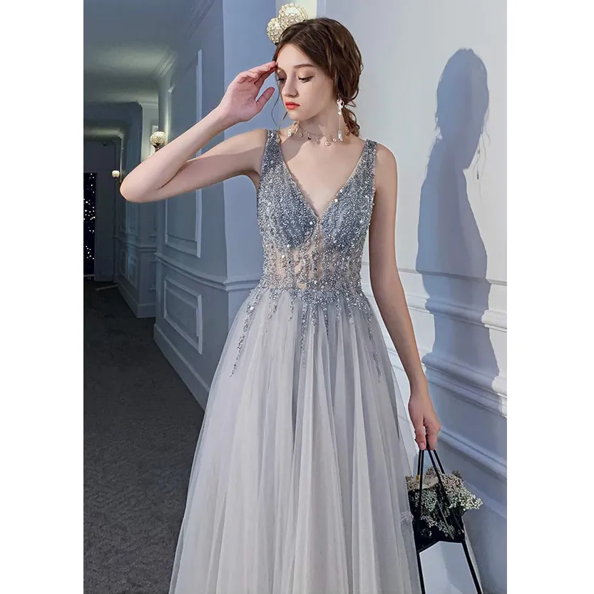 Funki Buys | Dresses | Women's Long Chiffon Tulle Prom Dress