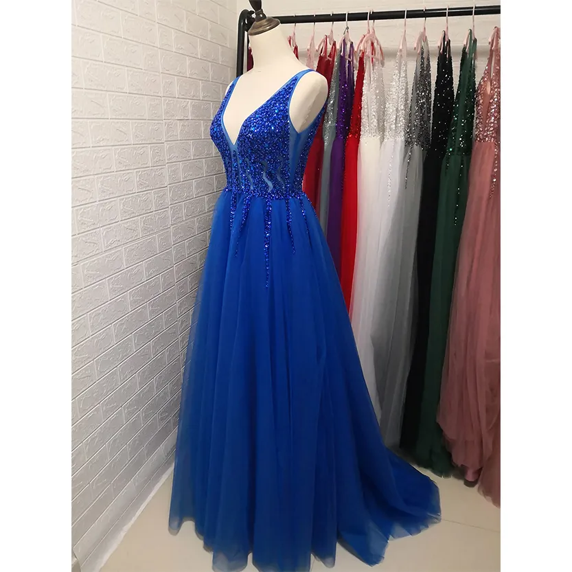 Funki Buys | Dresses | Women's Long Chiffon Tulle Prom Dress