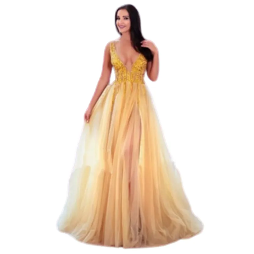 Funki Buys | Dresses | Women's Long Chiffon Tulle Prom Dress