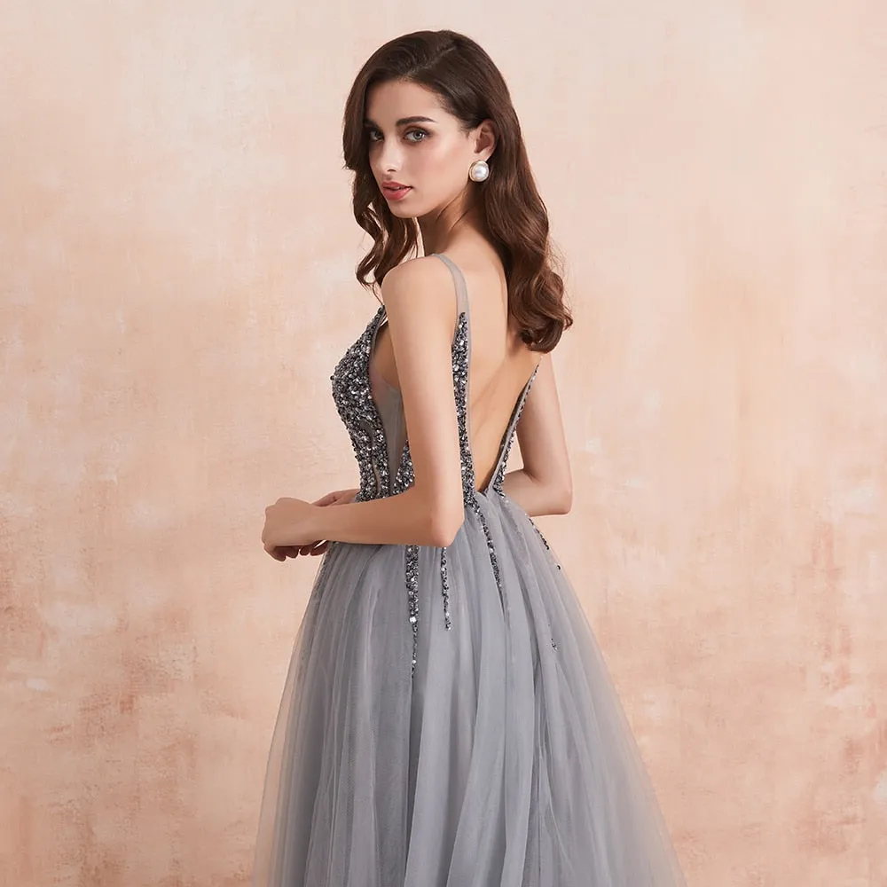 Funki Buys | Dresses | Women's Long Chiffon Tulle Prom Dress