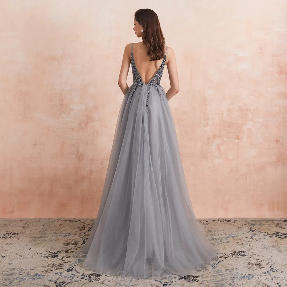 Funki Buys | Dresses | Women's Long Chiffon Tulle Prom Dress