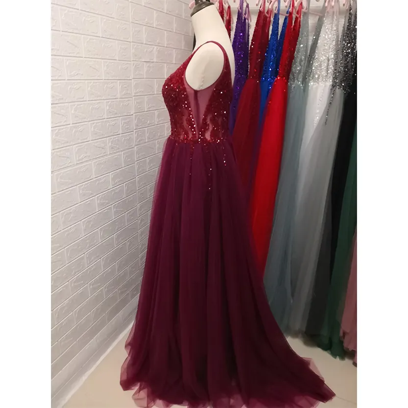 Funki Buys | Dresses | Women's Long Chiffon Tulle Prom Dress