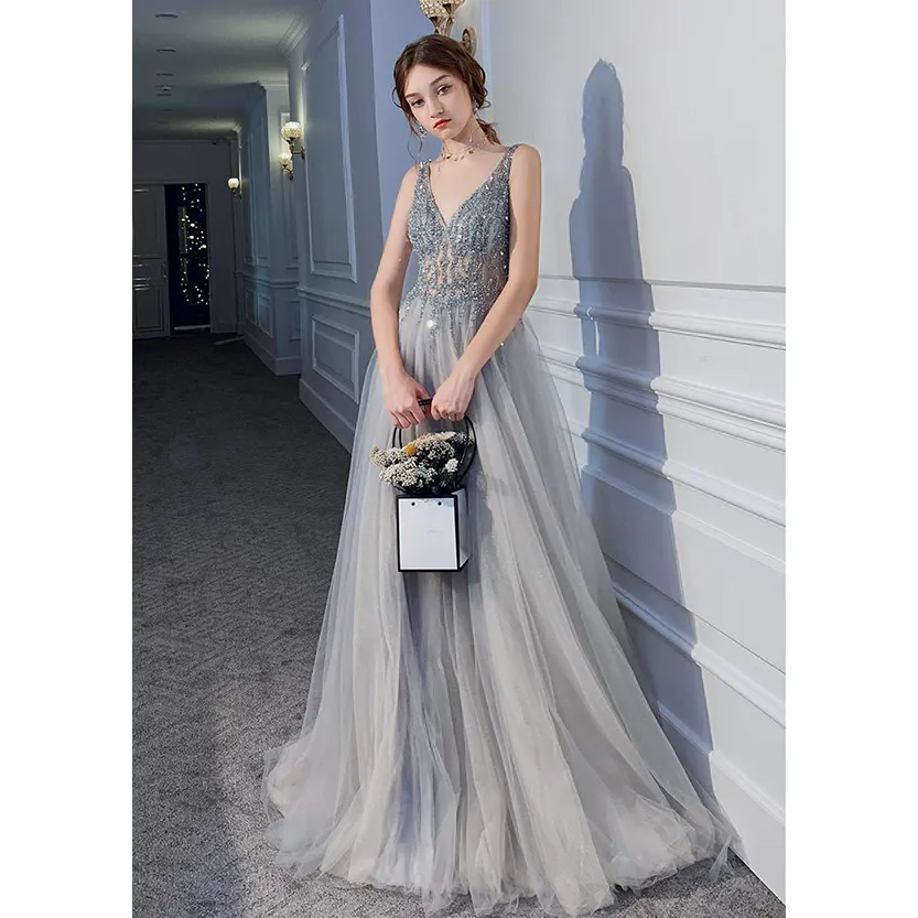 Funki Buys | Dresses | Women's Long Chiffon Tulle Prom Dress