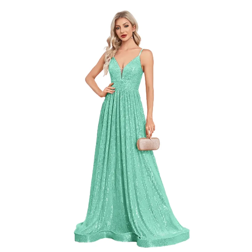 Funki Buys | Dresses | Women's Luxury Strappy Evening Dress