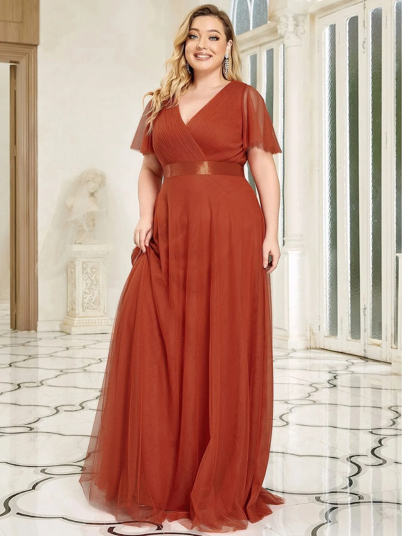 Funki Buys | Dresses | Women's Plus Size Long Evening Dress