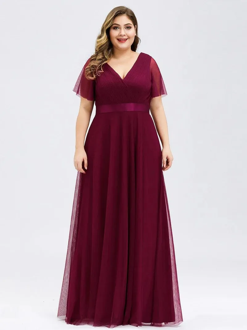 Funki Buys | Dresses | Women's Plus Size Long Evening Dress