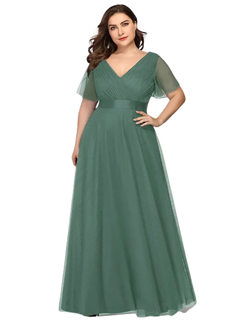 Funki Buys | Dresses | Women's Plus Size Long Evening Dress