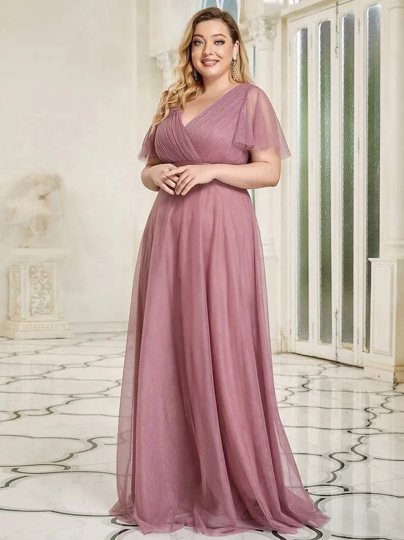 Funki Buys | Dresses | Women's Plus Size Long Evening Dress