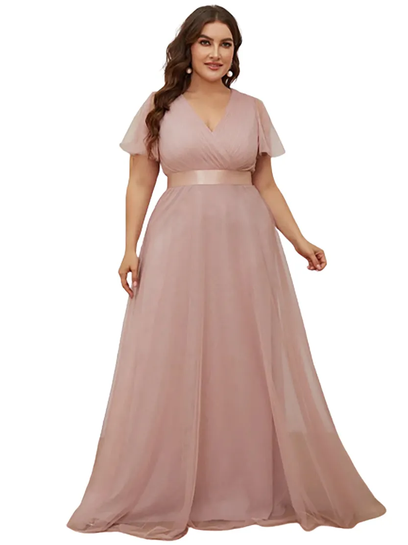 Funki Buys | Dresses | Women's Plus Size Long Evening Dress