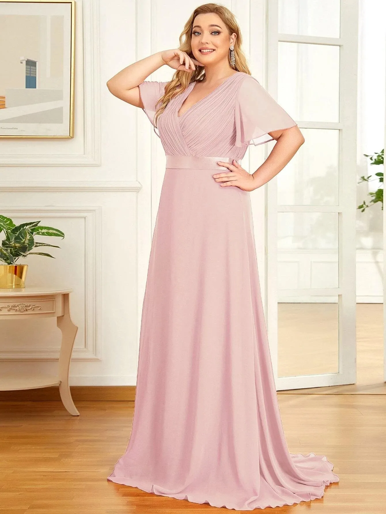 Funki Buys | Dresses | Women's Plus Size Long Evening Dress