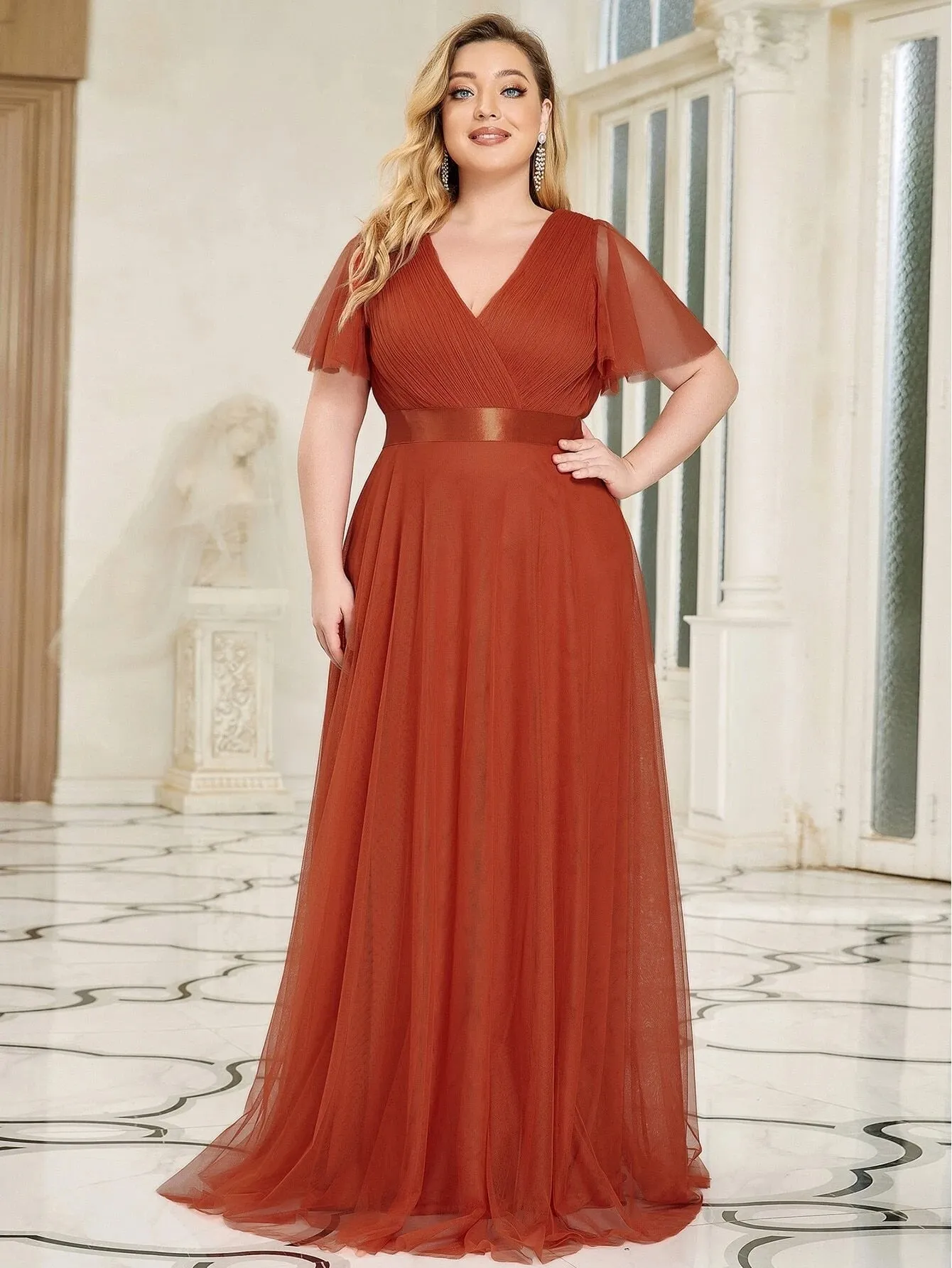 Funki Buys | Dresses | Women's Plus Size Long Evening Dress