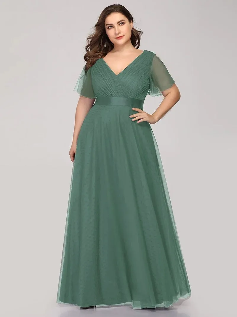 Funki Buys | Dresses | Women's Plus Size Long Evening Dress