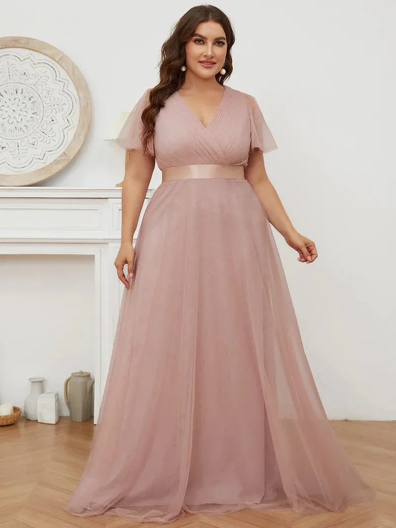 Funki Buys | Dresses | Women's Plus Size Long Evening Dress