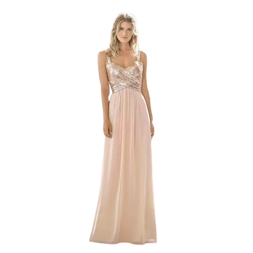 Funki Buys | Dresses | Women's Sequin Prom Bridesmaid Dress