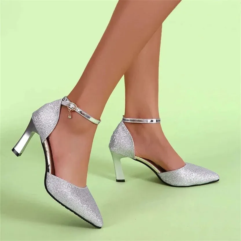 Funki Buys | Shoes | Women's Gold Silver Rose Glitter Shoes