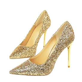 Funki Buys | Shoes | Women's High Heel Glitter Prom Pumps